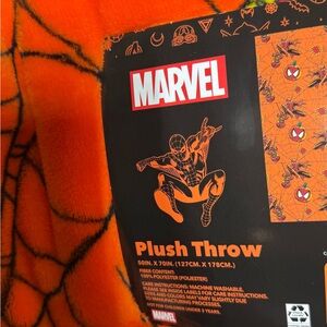 Marvel Orange Spider-Man Plush Blanket